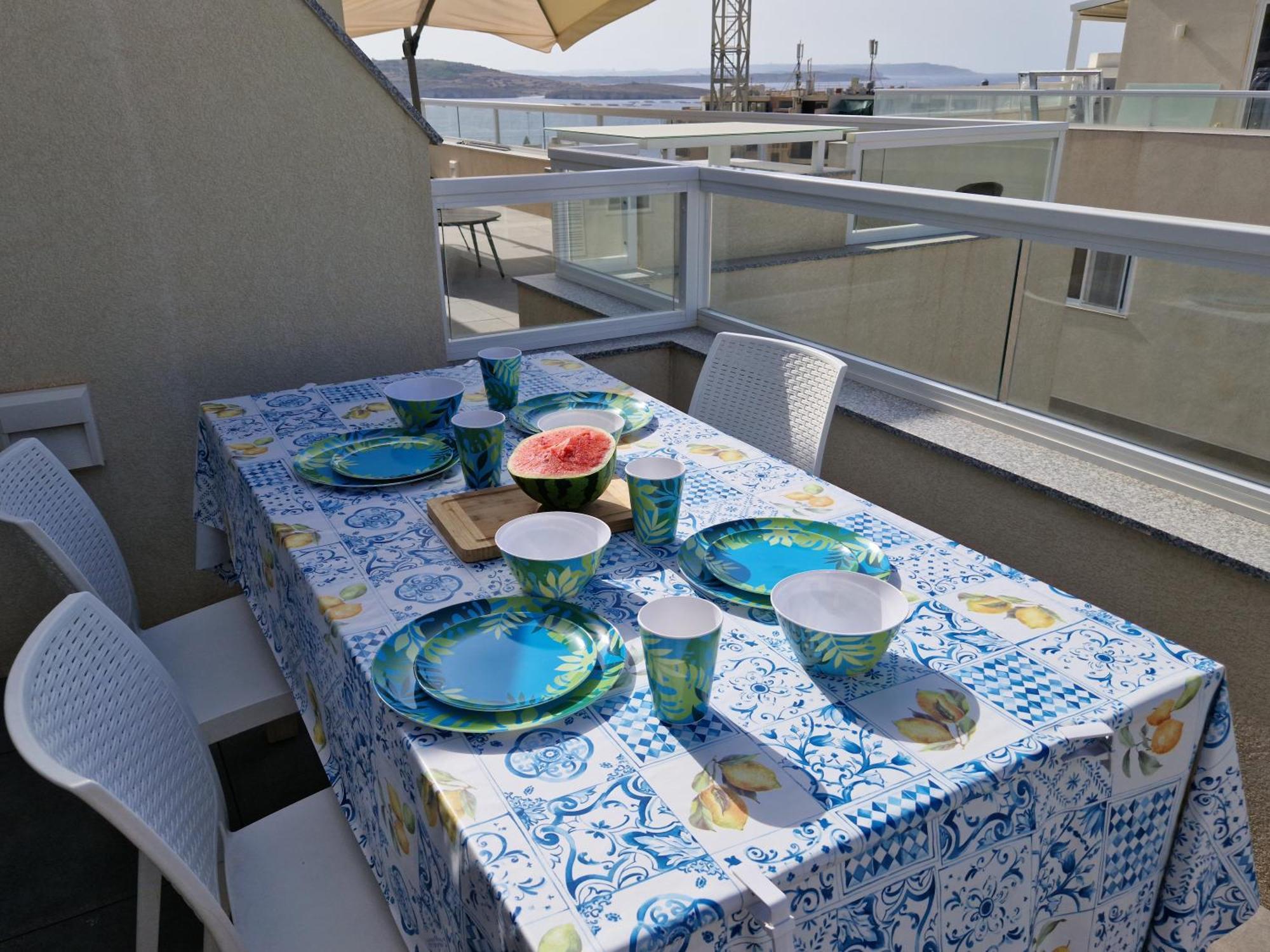 Sea View New Penthouse Terrace & Garage Parking Apartamento St. Paul's Bay Exterior foto